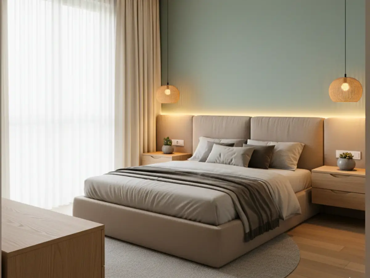 O Feng Shui quarto casal posição dos móveis também se adapta a espaços pequenos, priorizando equilíbrio e fluidez.